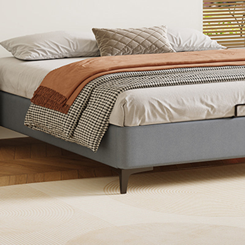 Scandinavian 11.02 " Tall Wooden Frame Platform Bed for Bedroom