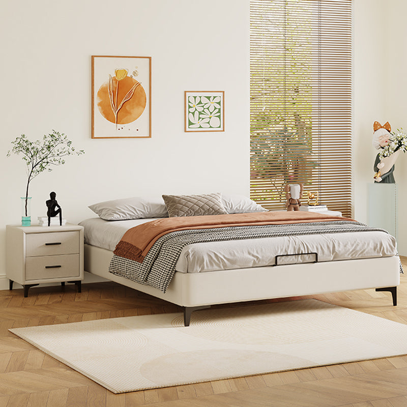 Scandinavian 11.02 " Tall Wooden Frame Platform Bed for Bedroom