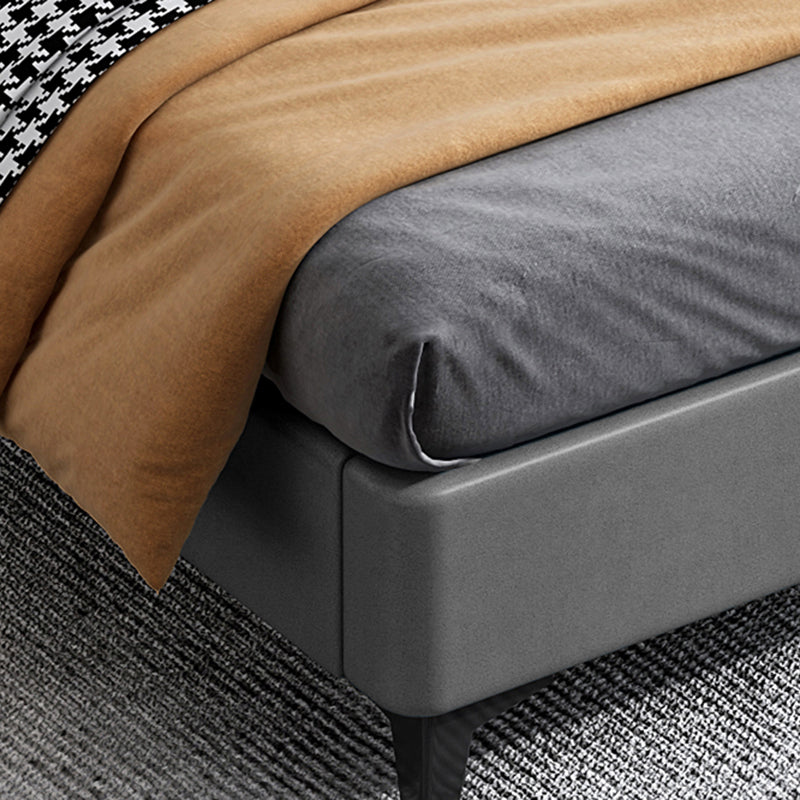 Contemporary 11.02 " Tall Wooden Frame Platform Bed for Bedroom