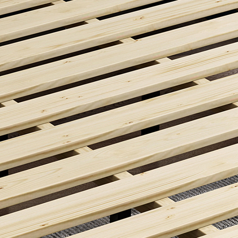 Contemporary 11.02 " Tall Wooden Frame Platform Bed for Bedroom