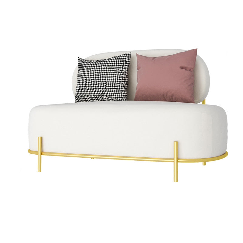 Contemporary Standard Velvet Sofa Armless Tight Back Seating