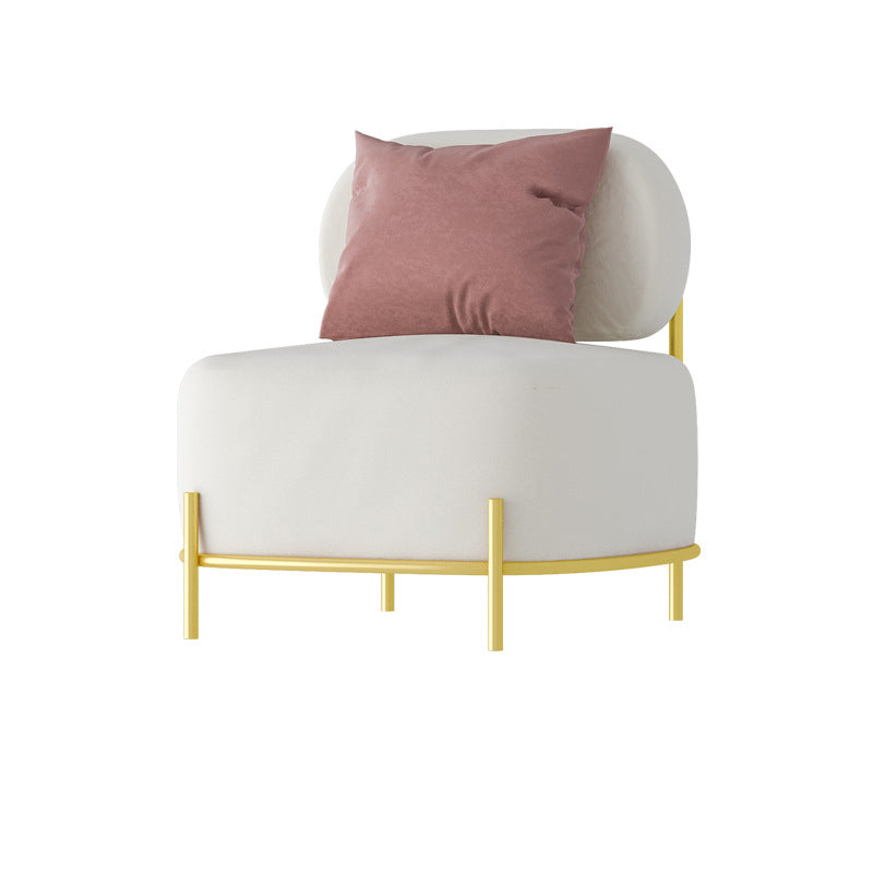 Contemporary Standard Velvet Sofa Armless Tight Back Seating