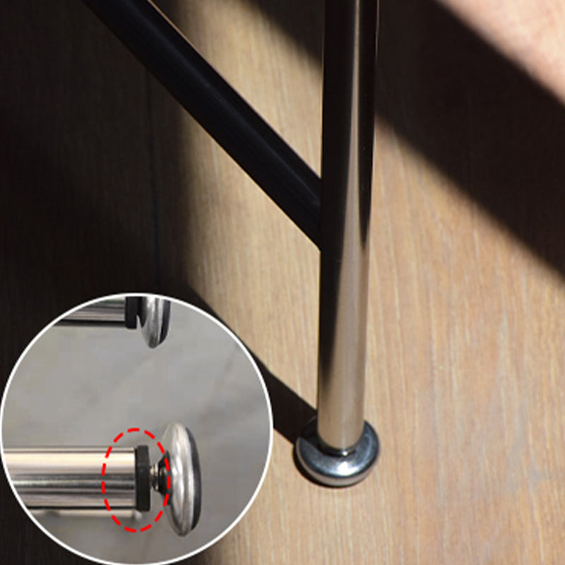 Modern Cross Legs End Slide Table Clear Tray Top Corner Table