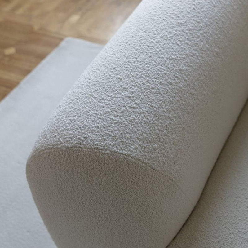 Modern Tuxedo Arm Standard Sofa Fabric Tight Back Sofa with Pillow