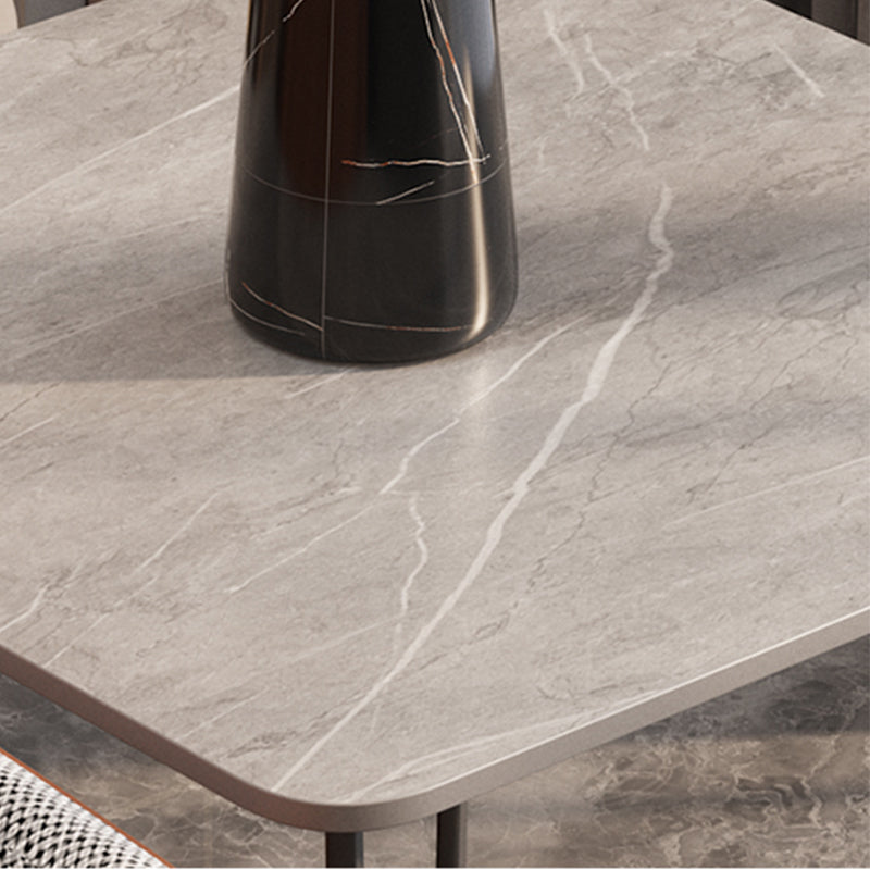 Slate Cross Legs Corner Table Modern Square Sofa Side End Table