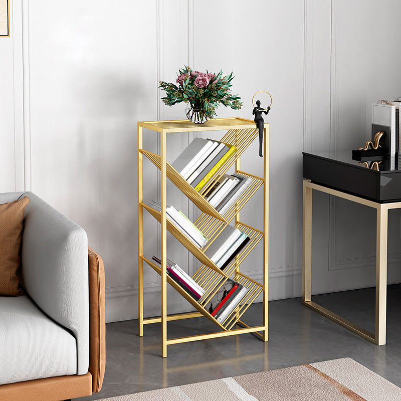Urban Bookshelf Metal Shelf Bookcase with Shelves for Living Room