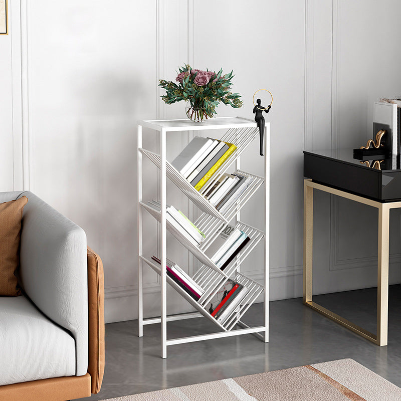 Urban Bookshelf Metal Shelf Bookcase with Shelves for Living Room