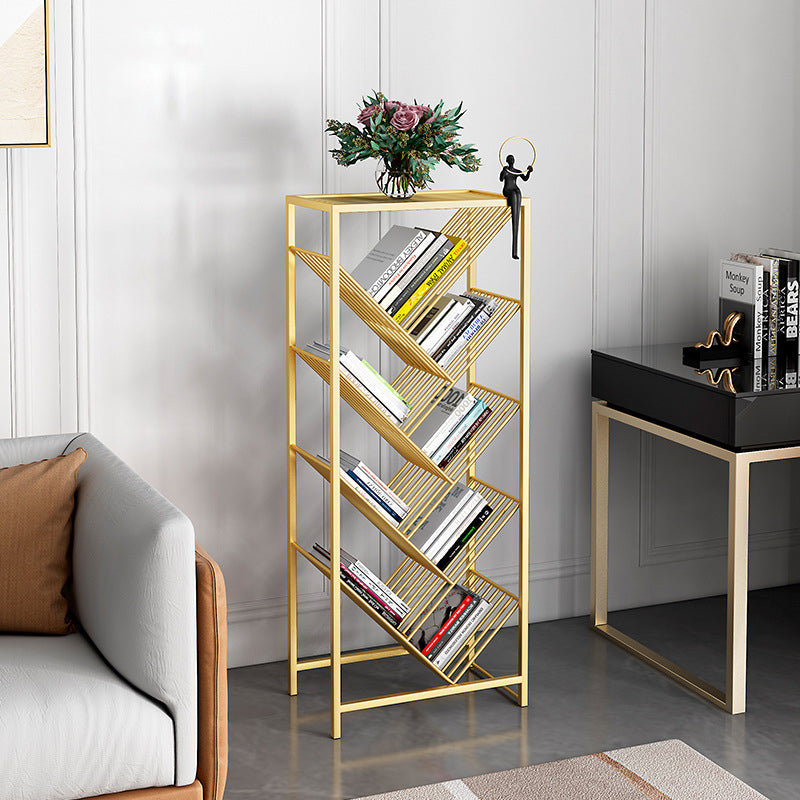 Urban Bookshelf Metal Shelf Bookcase with Shelves for Living Room