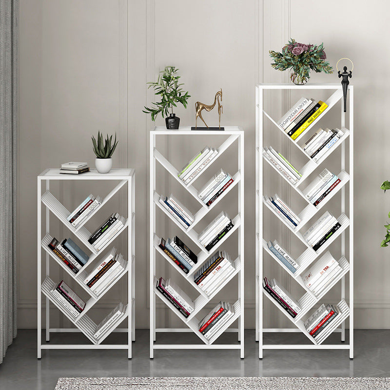 Urban Bookshelf Metal Shelf Bookcase with Shelves for Living Room