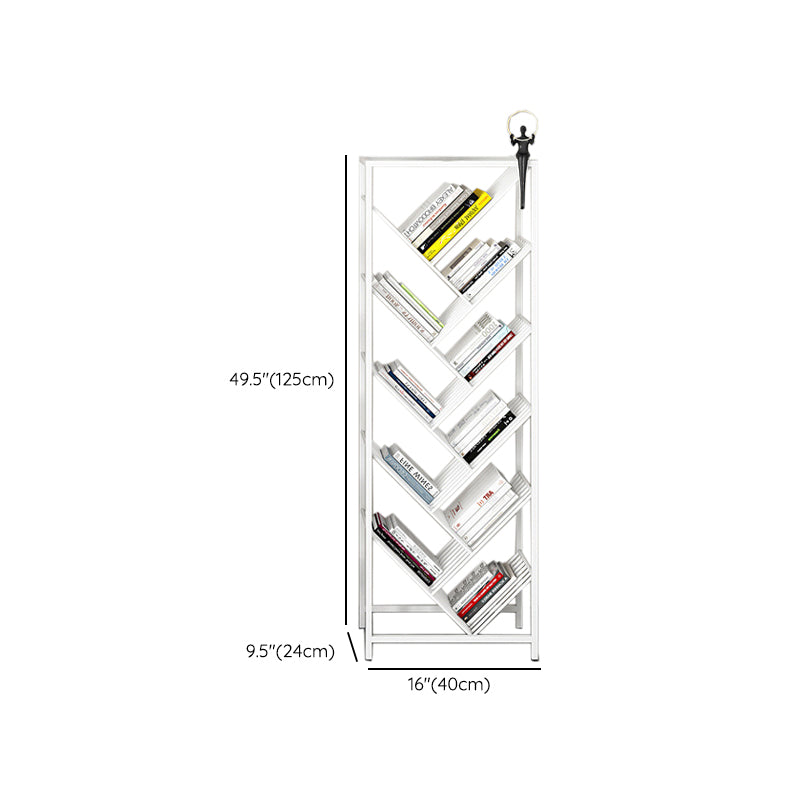 Urban Bookshelf Metal Shelf Bookcase with Shelves for Living Room