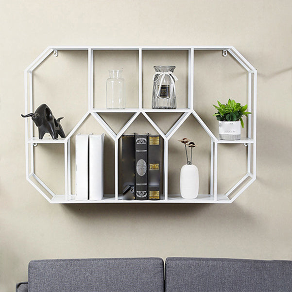 Metal Floating Book Shelf Wall Mounted Shelves Included Shelf Bookcase for Study Room