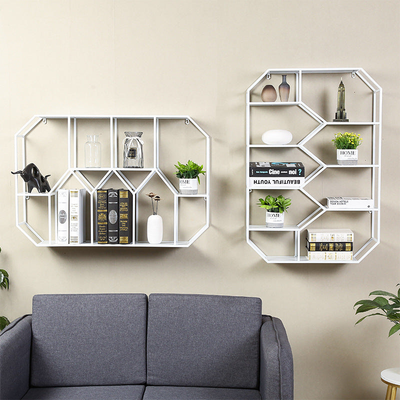 Metal Floating Book Shelf Wall Mounted Shelves Included Shelf Bookcase for Study Room