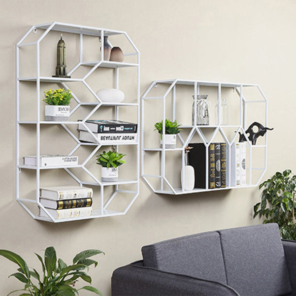 Metal Floating Book Shelf Wall Mounted Shelves Included Shelf Bookcase for Study Room