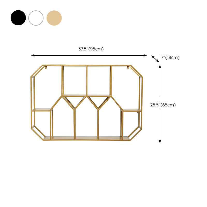 Metal Floating Book Shelf Wall Mounted Shelves Included Shelf Bookcase for Study Room
