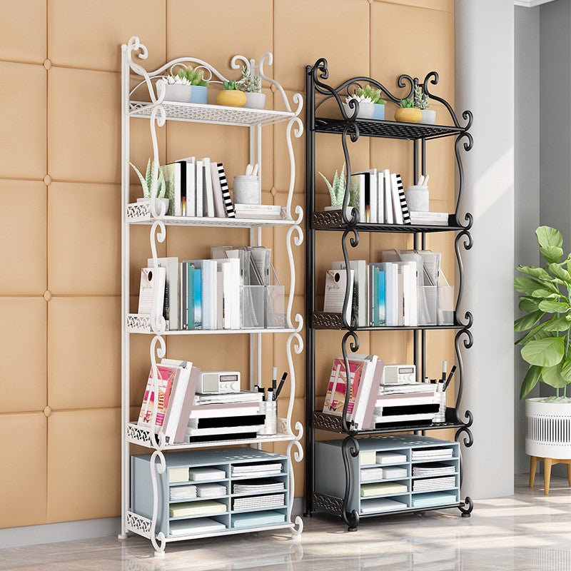 Contemporary Bookcase Metal Shelf Bookcase with Shelves for Living Room