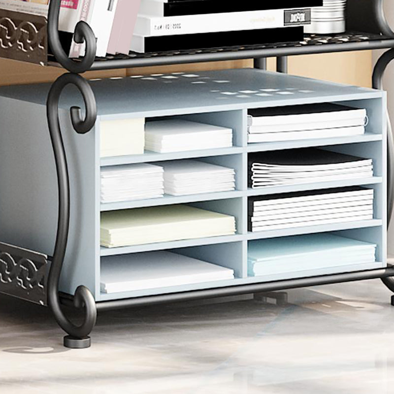 Contemporary Bookcase Metal Shelf Bookcase with Shelves for Living Room