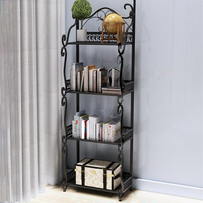 Contemporary Bookcase Metal Shelf Bookcase with Shelves for Living Room