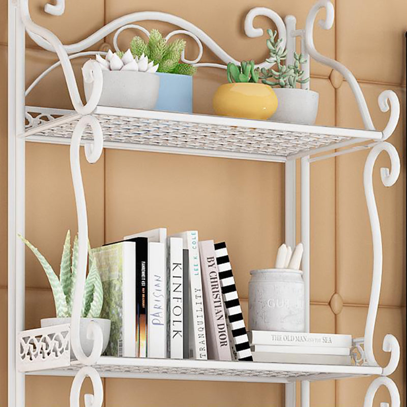 Contemporary Bookcase Metal Shelf Bookcase with Shelves for Living Room