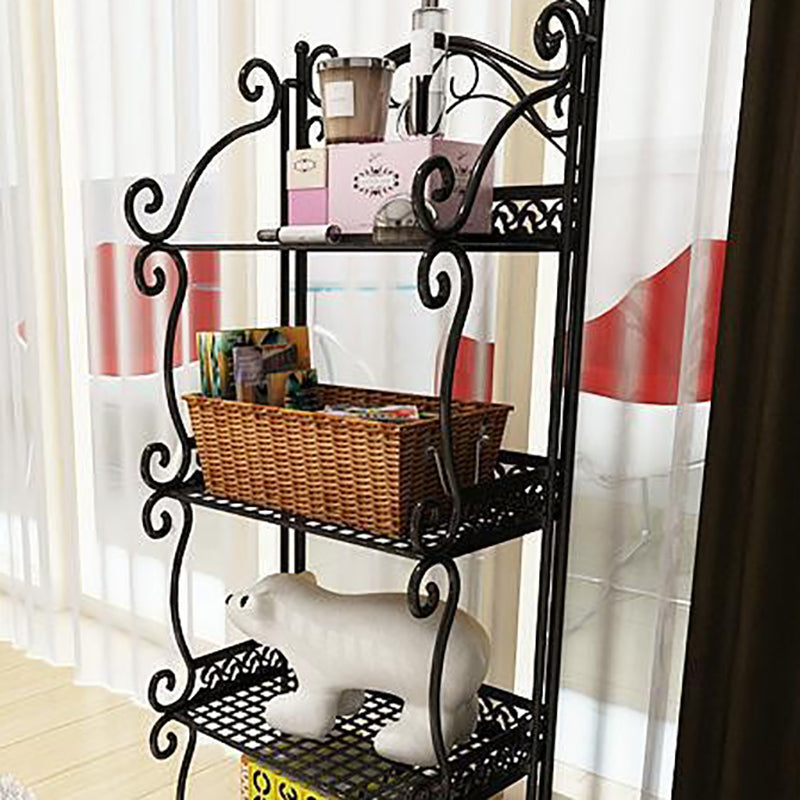 Contemporary Bookcase Metal Shelf Bookcase with Shelves for Living Room