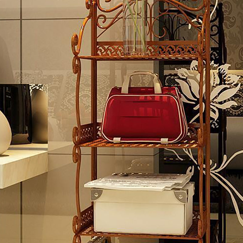 Contemporary Bookcase Metal Shelf Bookcase with Shelves for Living Room