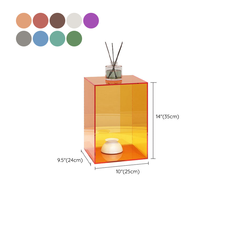 9" Wide Contemporary Bookshelf Closed Back Acrylic Vertical Bookcase