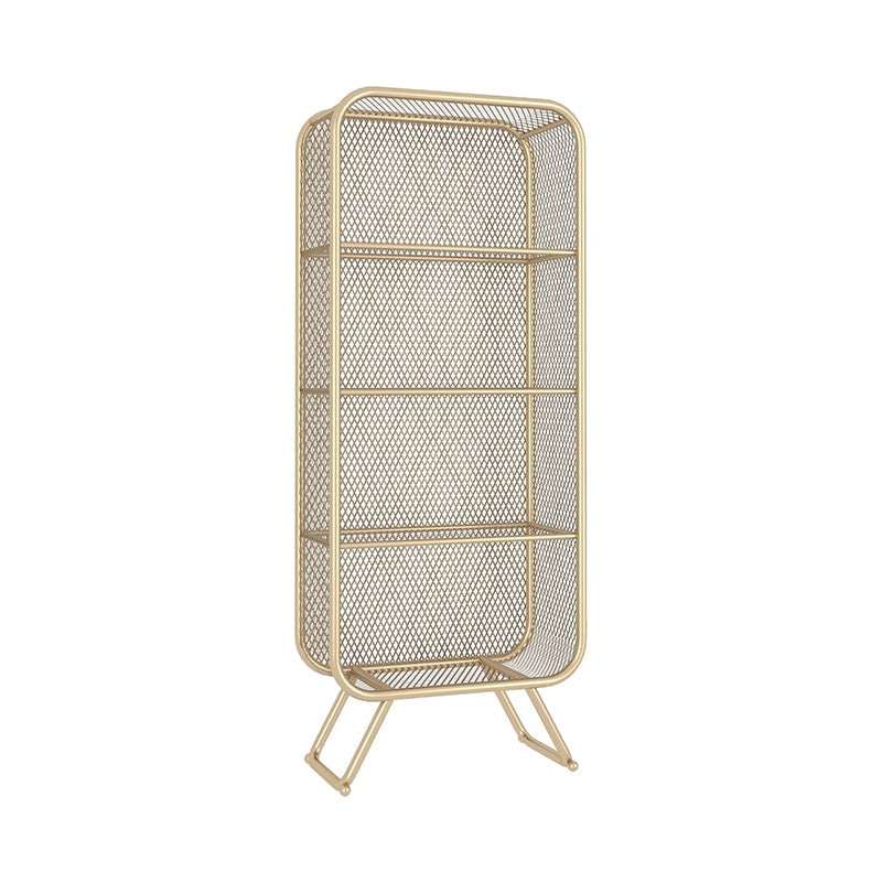 Contemporary Metal Bookshelf Standard Shelf Bookcase for Study Room