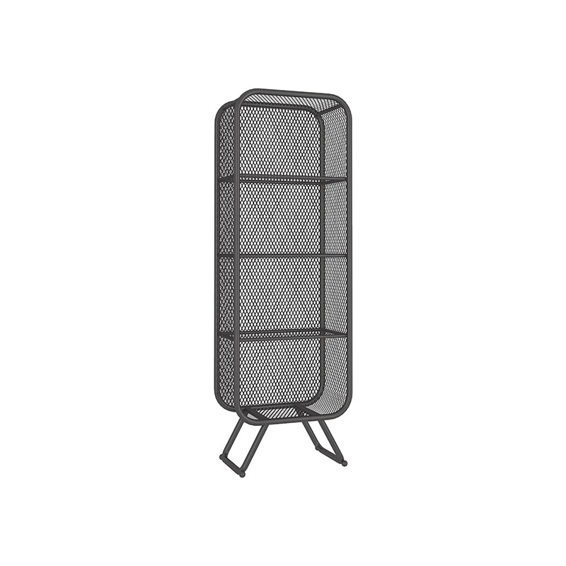 Contemporary Metal Bookshelf Standard Shelf Bookcase for Study Room