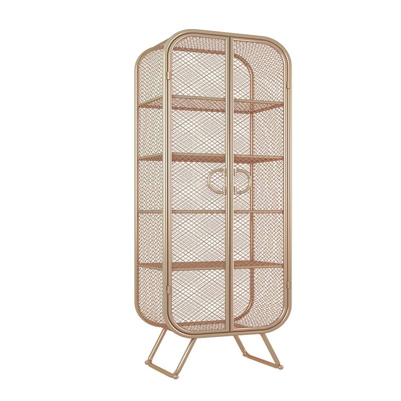 Contemporary Metal Bookshelf Standard Shelf Bookcase for Study Room