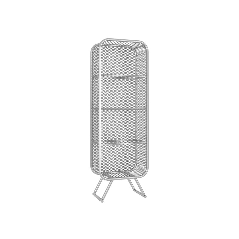 Contemporary Metal Bookshelf Standard Shelf Bookcase for Study Room