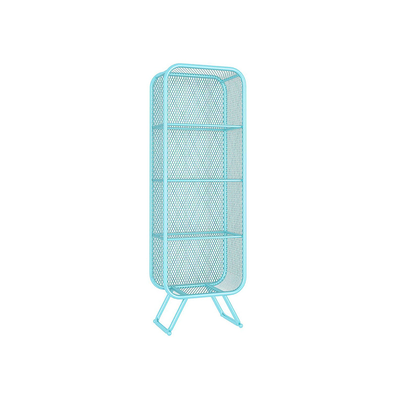 Contemporary Metal Bookshelf Standard Shelf Bookcase for Study Room