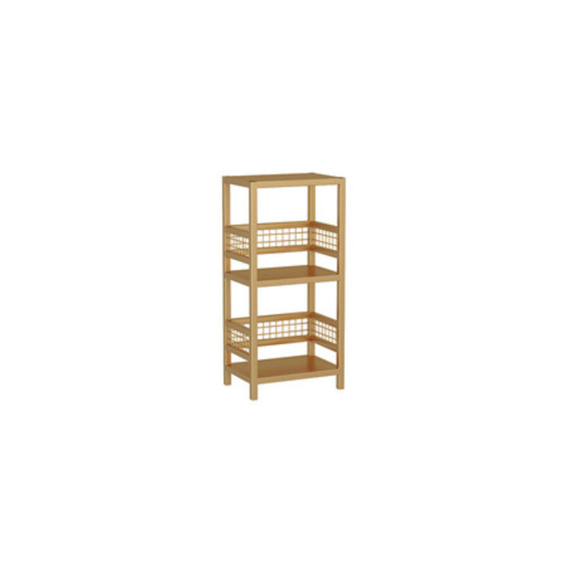 Modern Open Back Bookshelf Metal Shelf Bookcase for Living Room