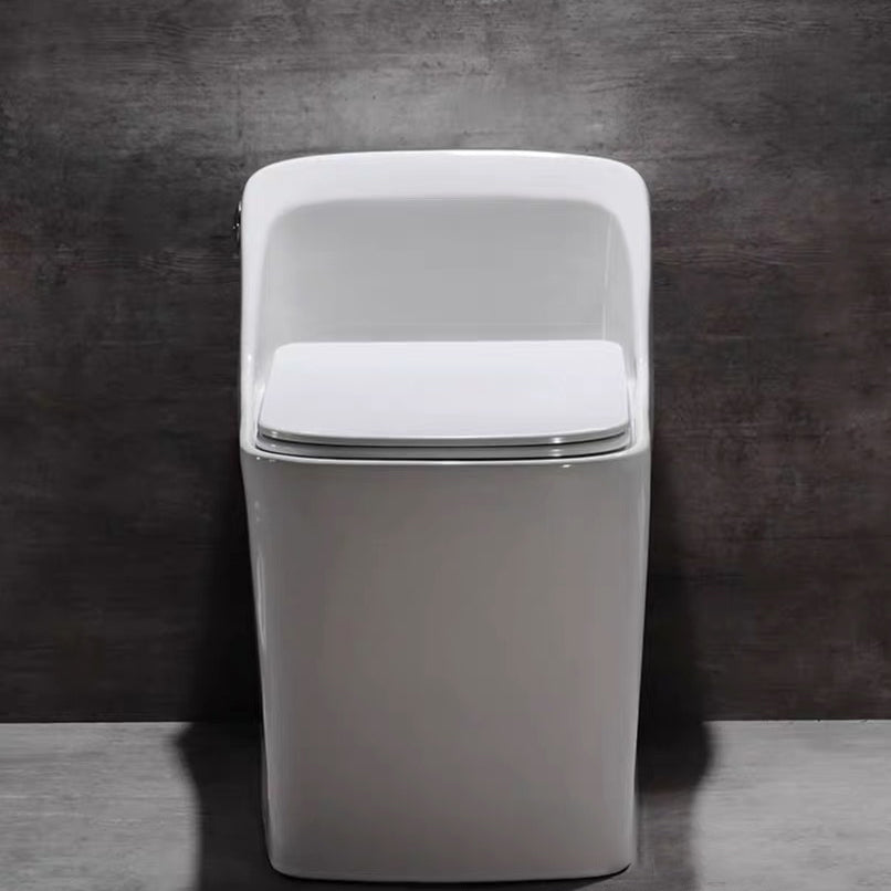 Modern Siphon Jet Toilet Bowl Floor Mount Flush Toilet with Toilet Seat