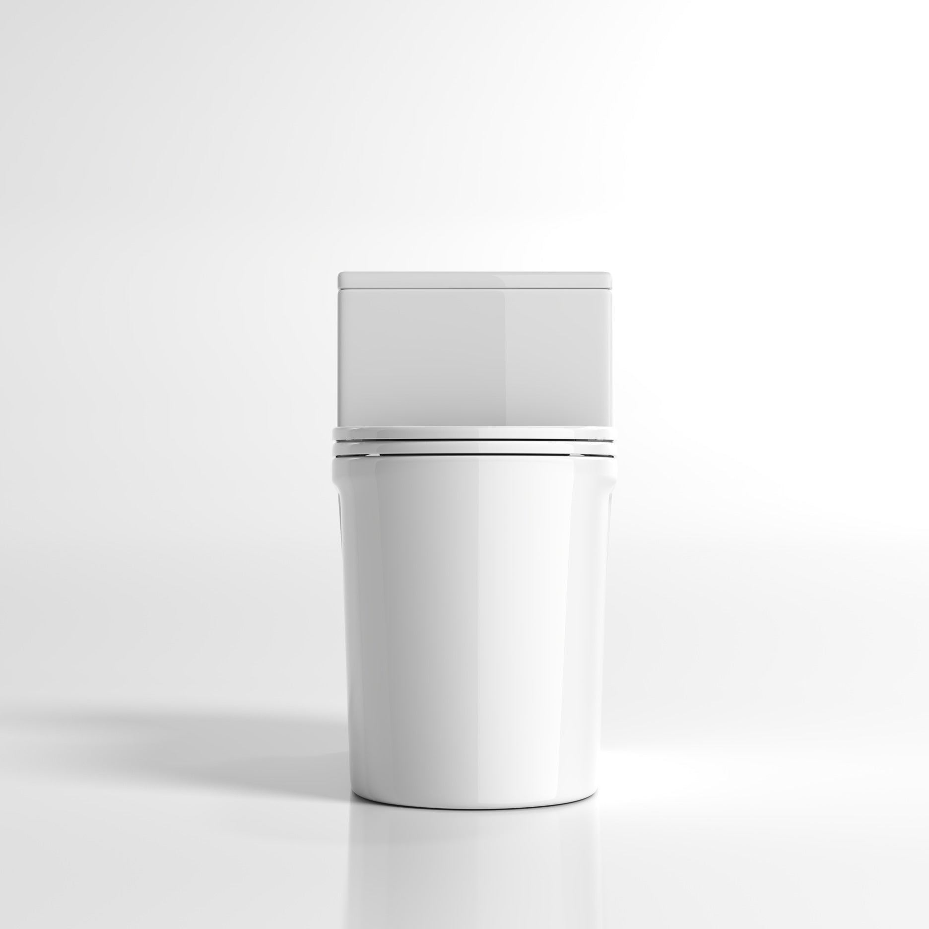 Modern Skirted Flush Toilet Ceramic Elong Floor Mount One-Piece Toilet