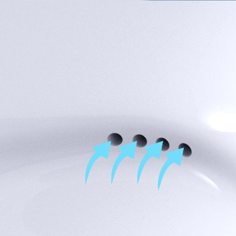 Modern Skirted Flush Toilet Ceramic Elong Floor Mount One-Piece Toilet