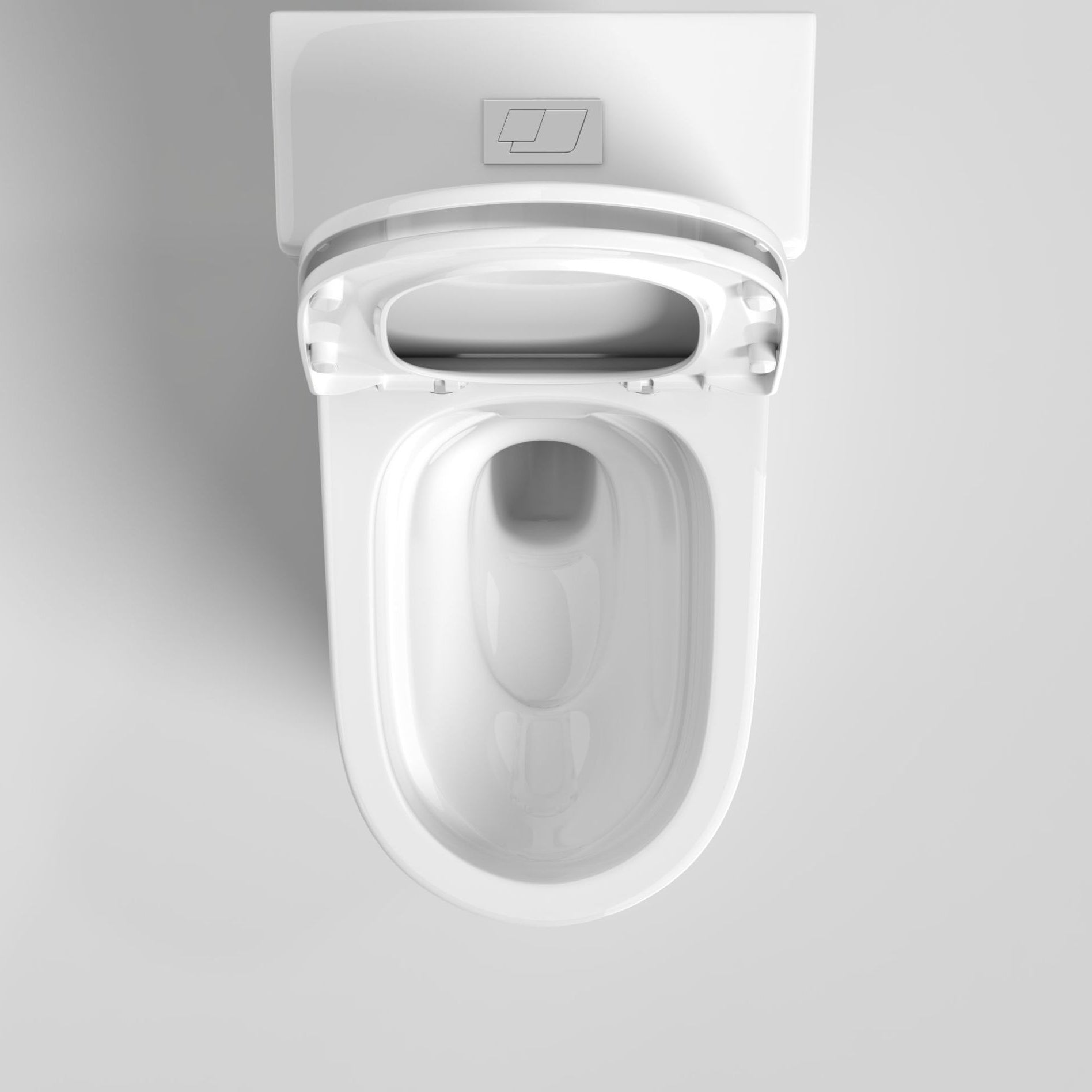 Modern Skirted Flush Toilet Ceramic Elong Floor Mount One-Piece Toilet