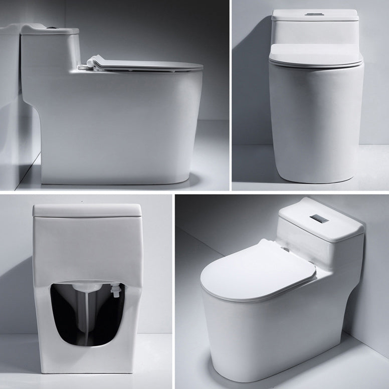Modern One Piece Toilet Bowl Floor Mount Flush Toilet with Seat