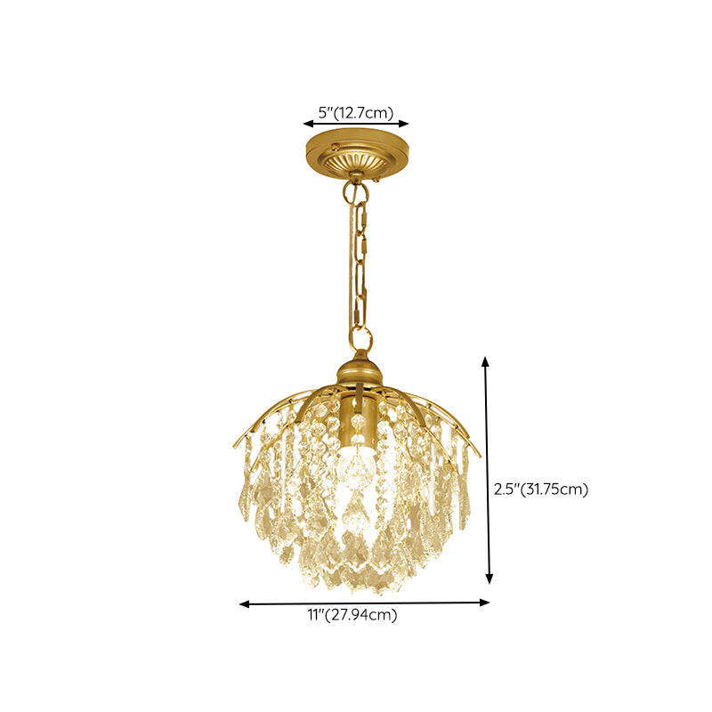 Contemporary Ceiling Lamp Creative Crystal Flush Mount Light Fixture