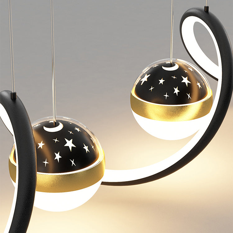 Modern Hanging Ceiling Light Metal 3 Light Pendant Lighting Fixtures for Dining Room