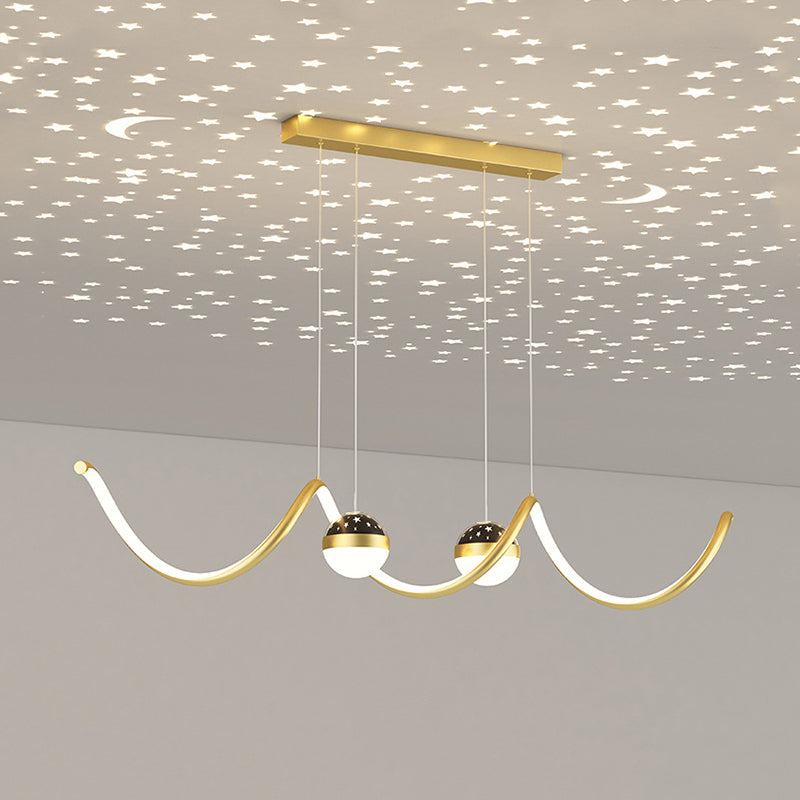 Modern Hanging Ceiling Light Metal 3 Light Pendant Lighting Fixtures for Dining Room