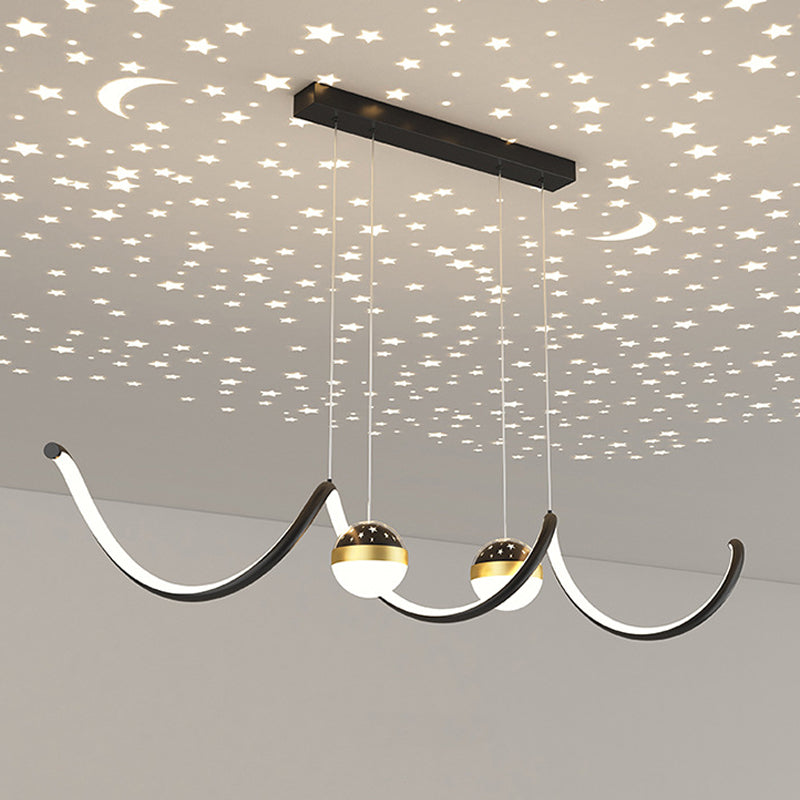 Modern Hanging Ceiling Light Metal 3 Light Pendant Lighting Fixtures for Dining Room