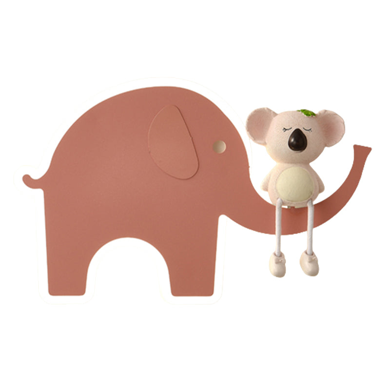 Cartoon Style Wall Light Colorful Metal Wall Lamp for Children's Room (Included Doll)