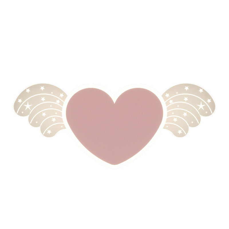 Kids Style 2 - Light LED Wall Light Pink / Blue Iron and Acrylic Wall Mount Fixture