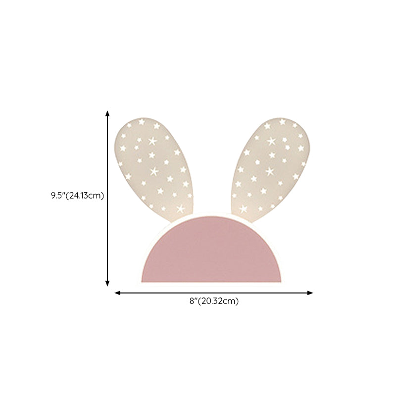 Kids Style 2 - Light LED Wall Light Pink / Blue Iron and Acrylic Wall Mount Fixture