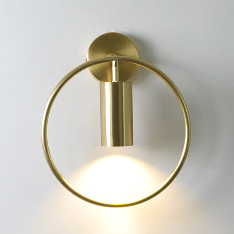 Post-Modern Wall Sconce Pivot Shade Sconce Lamp with Metal for Bedroom