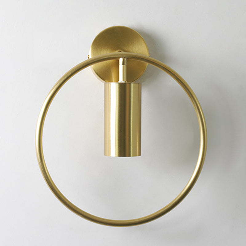 Post-Modern Wall Sconce Pivot Shade Sconce Lamp with Metal for Bedroom
