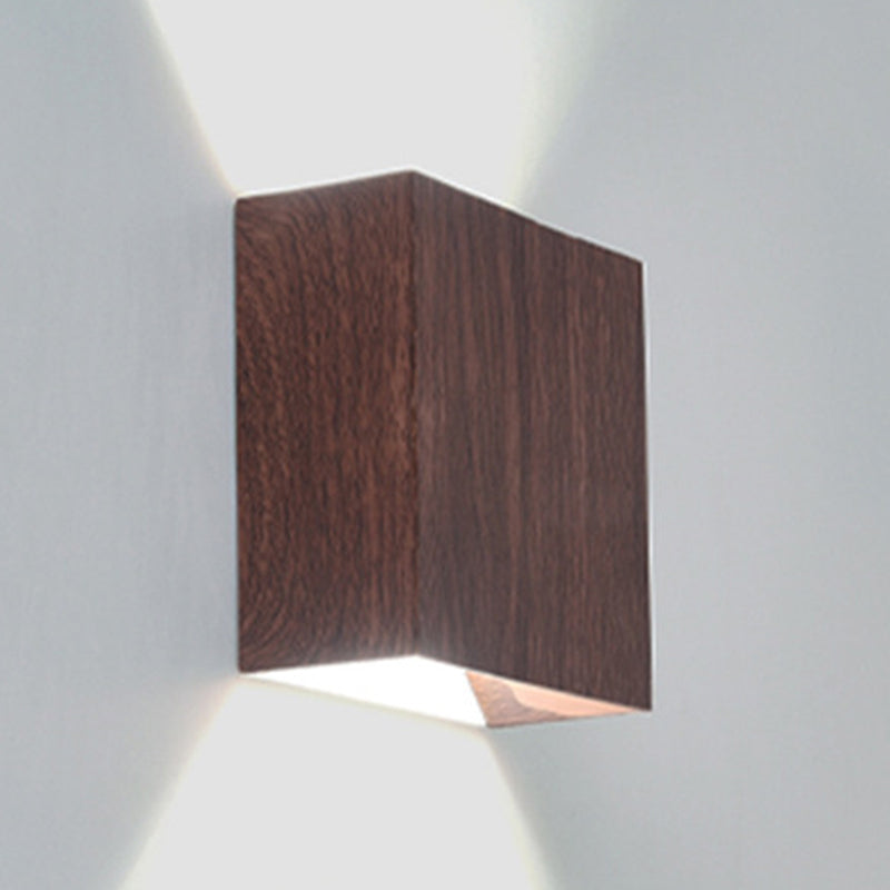 2-Light Modernism Beige/Brown Wall Mounted Sconce LED Shaded Wall Light for Bedroom