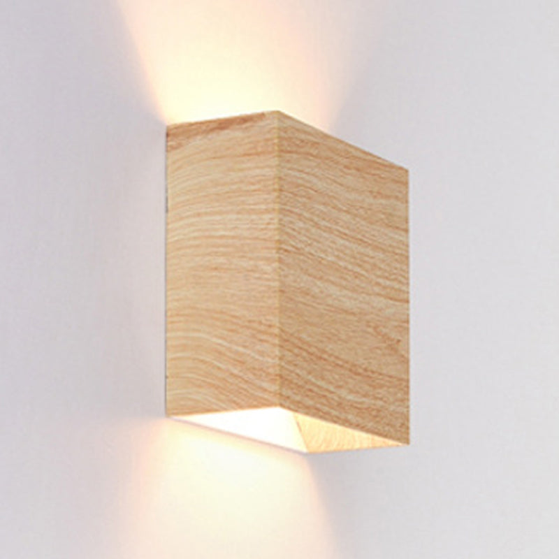 2-Light Modernism Beige/Brown Wall Mounted Sconce LED Shaded Wall Light for Bedroom