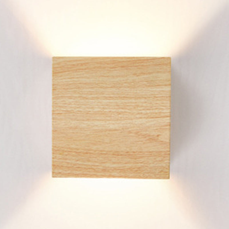 2-Light Modernism Beige/Brown Wall Mounted Sconce LED Shaded Wall Light for Bedroom
