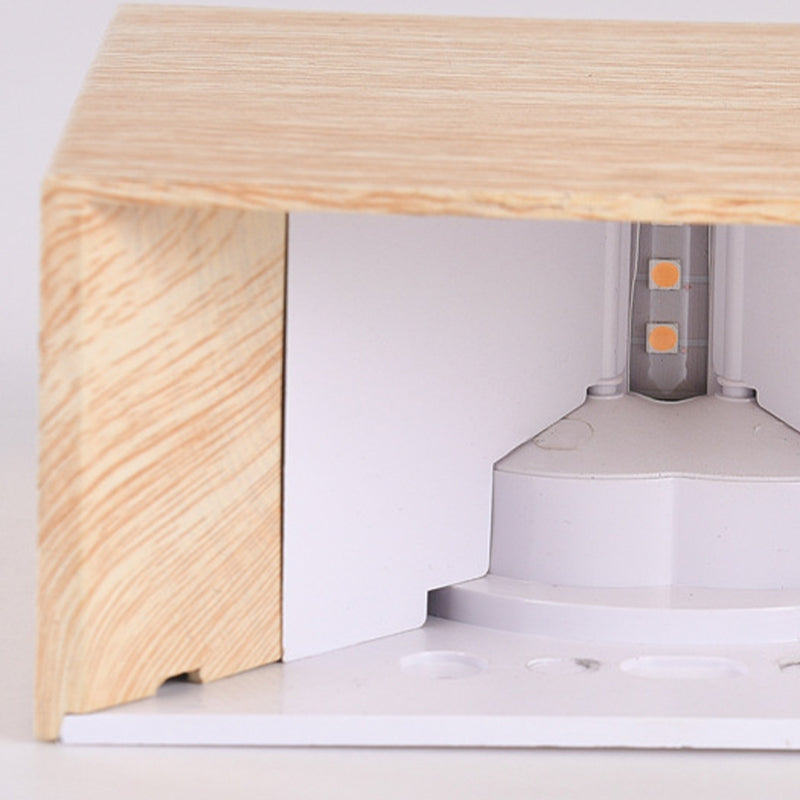 2-Light Modernism Beige/Brown Wall Mounted Sconce LED Shaded Wall Light for Bedroom