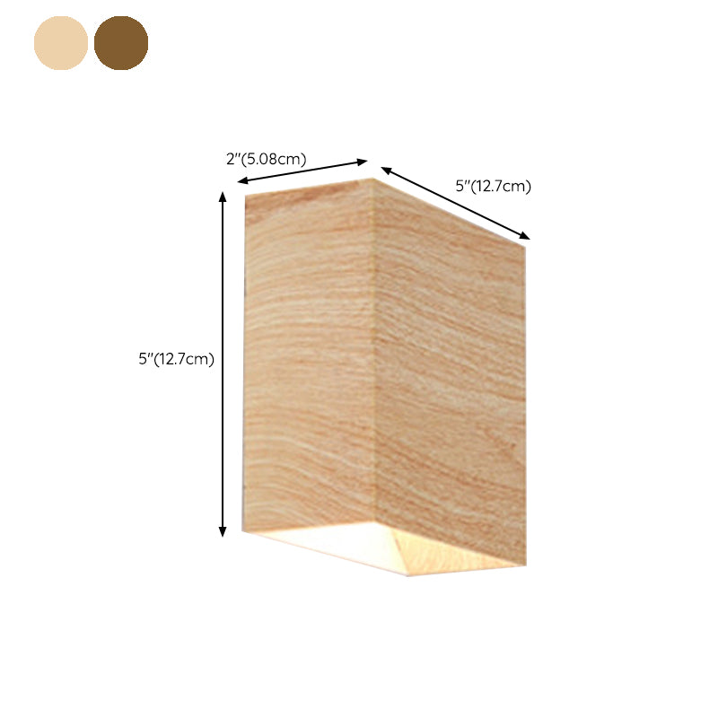 2-Light Modernism Beige/Brown Wall Mounted Sconce LED Shaded Wall Light for Bedroom